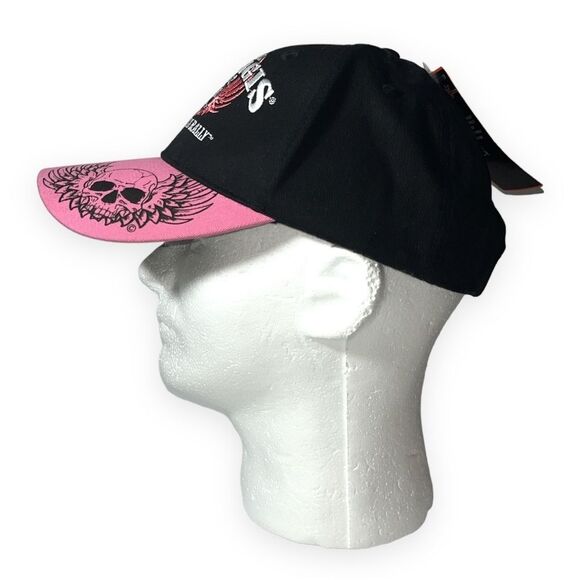 Sturgis 72nd Annual Hat Black Hills Rally 2012‎ Black and Pink Embroidered New main image 5